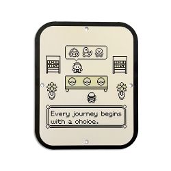 'Metal Game Room Sign - Pokemon Gameboy